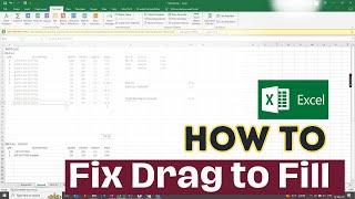 How to Fix Drag to Fill Not Working in MS Excel - Enable Fill Handle | #Excel tips