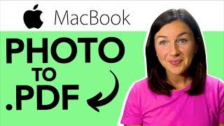Macbook: How to Export or Save a Photo as a .PDF File - Convert Image to .pdf on Mac