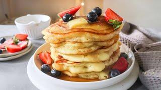 Best Ever FLUFFY BUTTERMILK PANCAKES | Easy PANCAKE Recipe for Breakfast Lovers 