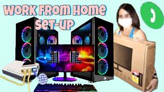 WORK FROM HOME CALL CENTER AGENT SETUP!  #workfromhome #wfh #callcenteragent #computersetup