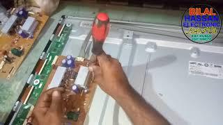 Samsung Plasma TV powers on but no picture REPAIR  problem than other videos BILAL HASSAN ELE