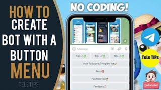 How To Create Bot With A Button Menu | How To Use Menu Builder | Latest Full Tutorial