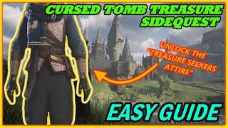 The Cursed Tomb Treasure Sidequest |Hogwarts Legacy| How to unlock the Treasure Seekers Attire Guide