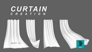 Easy way to create Curtain in 3Ds Max | Part-01  | Cloth Modifier | 3Ds max | Hindi Tutorials