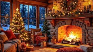 Christmas Fireplace Ambiance with Relaxing Instrumental Christmas MusicCalm and Peaceful Holiday