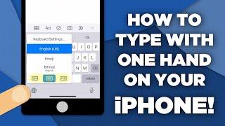 ONE HANDED KEYBOARD on your iPHONE! | iOS Tips | Virtua Computers 365 Days of Tips