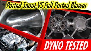 Hellcat: Ported Snout VS Full Ported Supercharger On Pump Gas DYNO TESTED!