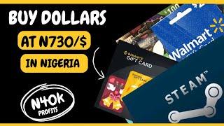 Buy Dollars At N730 On Alibaba - Best Giftcard Arbitrage Trading - Earn 50k Daily Trading Vouchers