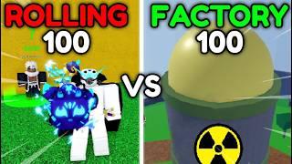 Blox Fruits 100 Factory vs 100 Fruit Rolls Comparision! OMG!!