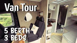 VAN TOUR | 5 BERTH, 3 BEDS | LWB Mercedes Sprinter