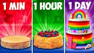 1 Minute vs 1 Hour vs 1 Day Cake