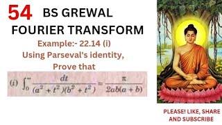 integration from 0 to infinity {dt/[(a^2+t^2)(b^2+t^2)]=pi/[2ab(a+b)], Prove by Parseval's identity