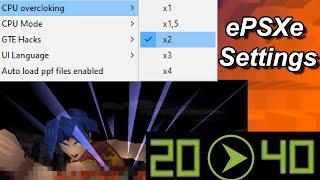 ePSXe optimization | Improve performance in some PS1 games! | Xyno76