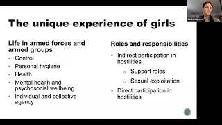 Webinar | Girls Associated with Armed Forces and Armed Groups