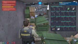 PD raid a container with a weapons bench | NoPixel GTA RP