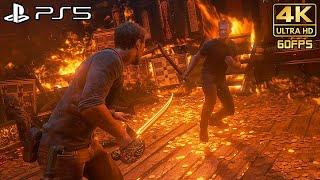 Uncharted 4 Remastered (PS5) Nathan vs Rafe Final Boss Fight @ 4K 60ᶠᵖˢ 