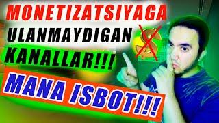 MANA ISBOT!!! Monetizatsiyaga ulanmaydigan yo'nalishlar.Bloggerlik sirlari, monetizatsiya yoqish.