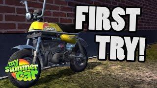 MY FIRST MOPED RIDE! - MY SUMMER CAR UPDATE