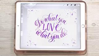 How to Make Your iPad Lettering Look More Advanced (3 ways) | Loveleigh Loops