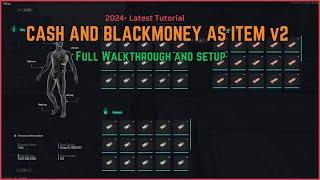 Cash and Blackmoney As Items  v2 | Installation and Setup | Free Script | Brave Development