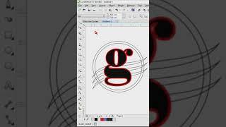 how to draw g logo concept in coreldraw