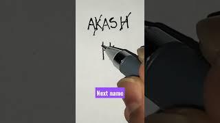 # AKASH name logo # Design # Next name #shorts # By Rajbir