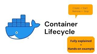 Docker Container Lifecycle Explained with hands on example | docker tutorial for beginners.