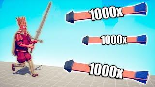 THE KING ARTHUR vs 1000x OVERPOWERED UNITS - TABS | Totally Accurate Battle Simulator 2025