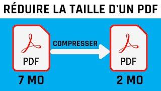 Comment réduire la taille d'un fichier PDF