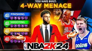 BEST GAME BREAKING GUARD BUILD in NBA 2K24! *NEW* 4-WAY MENACE BUILD IN NBA 2K24! BEST BUILD 2K24!