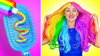 TRUCOS DE BELLEZA Y MAQUILLAJE || De nerd a popular | Tips para teñirte el cabello por 123 GO!