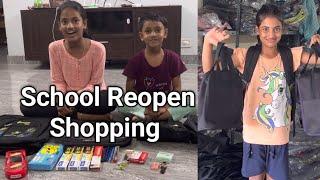 School-க்கு தேவையானதெல்லாம் வாங்கியாச்சு #schoolshopping #schoolreopening #shopping #sansheka #vlog