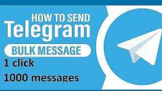 How to send bulk messenges in telegram? Download telegram sender 2023 activated