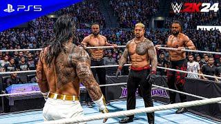 WWE 2K24 - Roman Reigns vs. The Bloodline | Handicap Elimination Full Match | PS5™ [4K60]