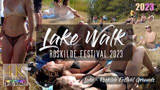 Roskilde Festival 2023 | Festival Lake Bathing | Bikini Beach Walk | Denmark | 4K | June | 2023