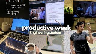 STUDY VLOG |  realistic & productive week | Engineering student 