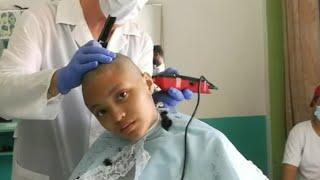 Young girl punishment headshave FULL VIDEO️