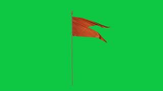 Green Screen Temple Flag