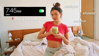 my morning routine in my NYC apartment *productive*