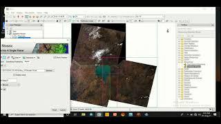 Mosaicking Multiple Landsat images using Seamless mosaicking method in the ENVI 5.3 soft ware