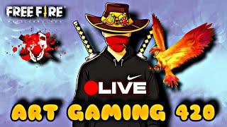 Free fire live custom room play unlimited  Art gaming 420 random players  power  #freefire