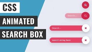 [ HTML | CSS ]  Animated Search Box