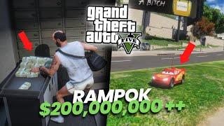 MISI EPIC PENCURIAN BANK DI KOTA PAKAI MOBIL UNIK !!! GTA 5 MOD