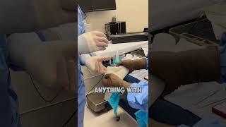 How to put on gloves for SURGERY!  #shorts