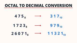 Octal to Decimal Conversion | PingPoint