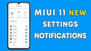 MIUI 11 NEW SETTINGS & NOTIFICATION PANEL | MIUI 11 NEW FEATURES