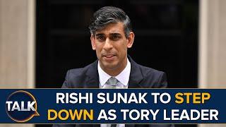 Rishi Sunak To Step Down As Conservative Party Leader After Election Defeat