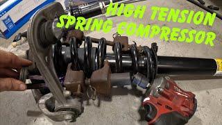 Collision Damage! (Why I don’t use Spring Compressor) Bent Suspension! Cadillac CTS