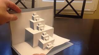How to make a Popup Paper Card... Fractal Style