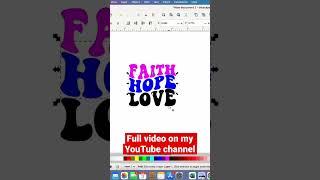 Create a wavy text in Inkscape #shorts